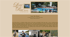 Desktop Screenshot of lonepineresort.com